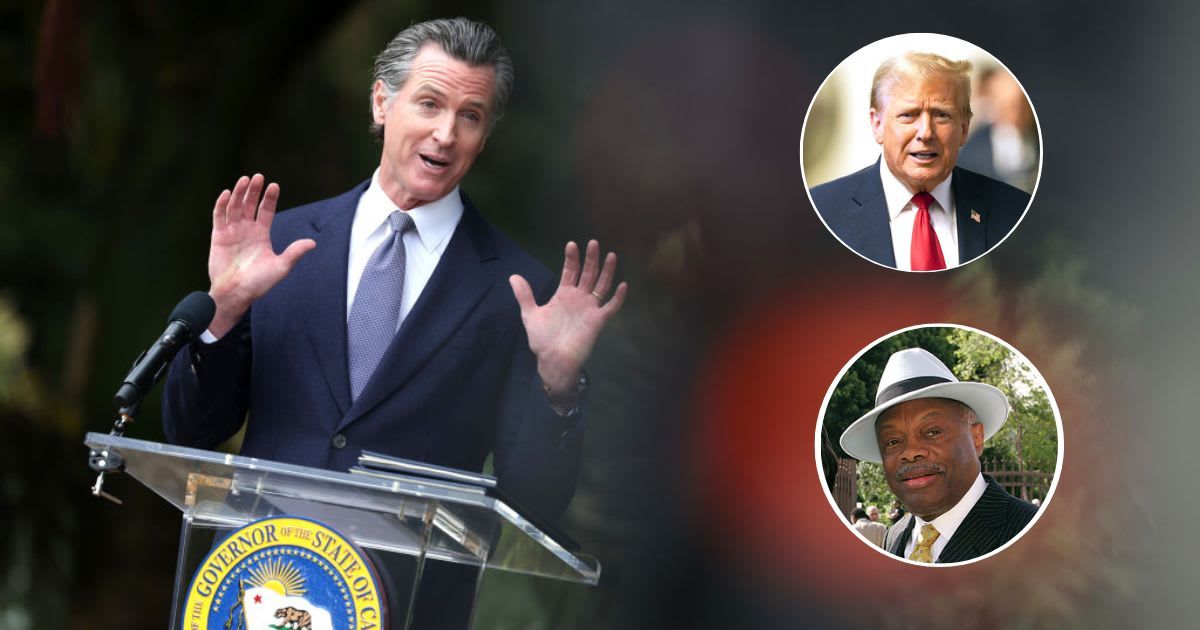 Newsom Refutes Trump’s Odd Helicopter Crash Story Involving Kamala Harris’ Ex, Willie Brown