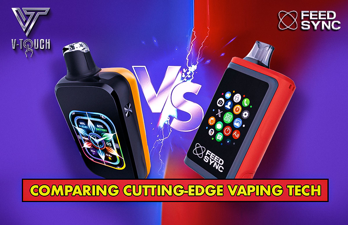 Phone Vape Comparing Craftbox V-Touch 30k vs. Feed Sync 30k